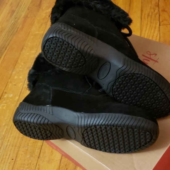 ANGIEE BLACK LEATHER UPPER BOOTS SIZE 7M - Picture 5 of 8